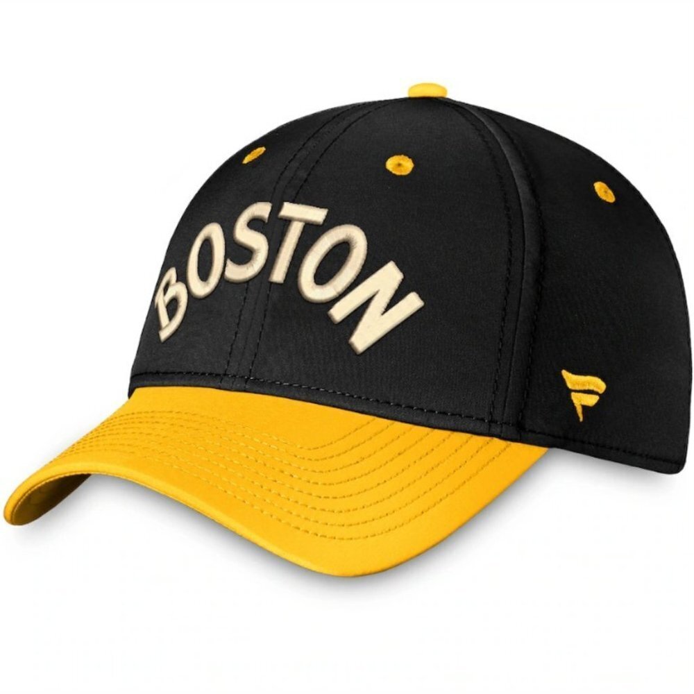Fanatics Men's Black/Gold Boston Bruins 2023 NHL Winter Classic Flex Hat